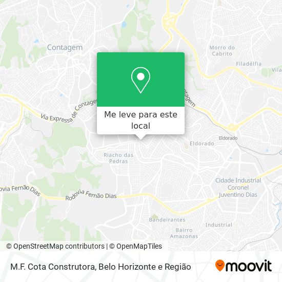 M.F. Cota Construtora mapa