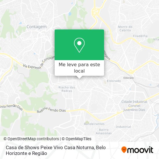 Casa de Shows Peixe Vivo Casa Noturna mapa