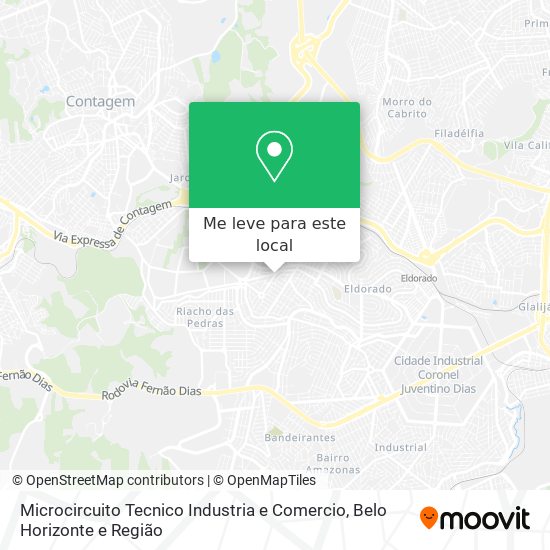 Microcircuito Tecnico Industria e Comercio mapa