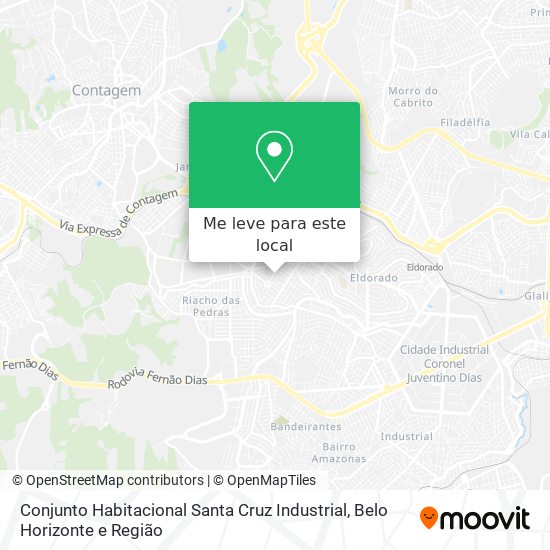 Conjunto Habitacional Santa Cruz Industrial mapa