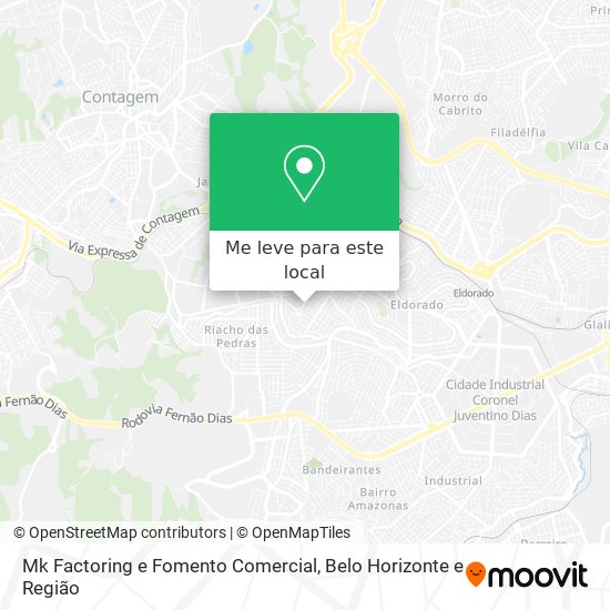 Mk Factoring e Fomento Comercial mapa