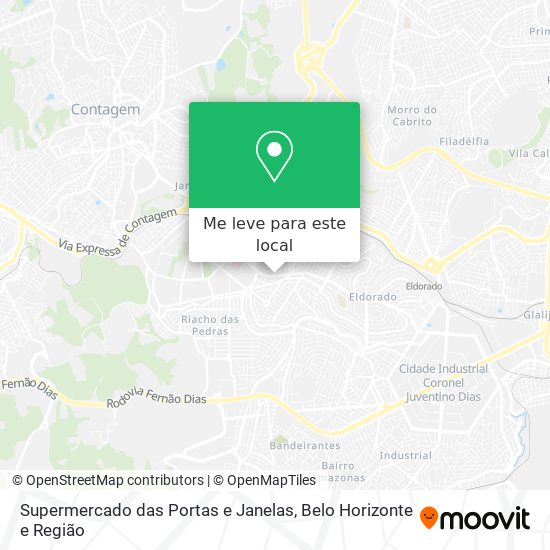 Supermercado das Portas e Janelas mapa