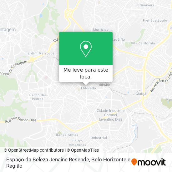 Espaço da Beleza Jenaine Resende mapa