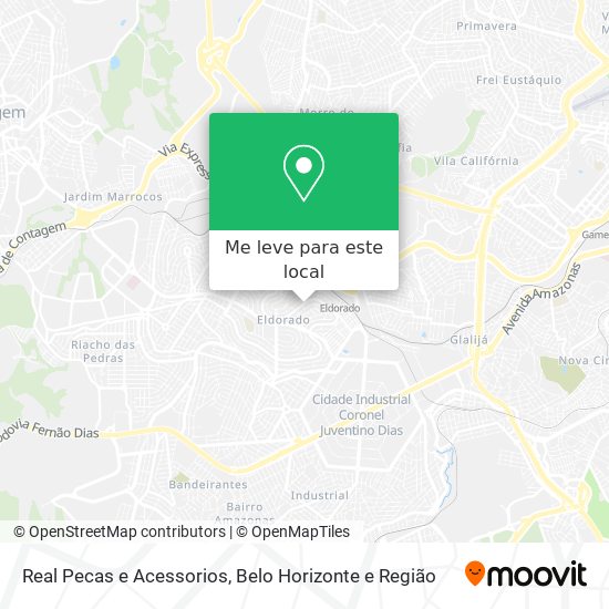 Real Pecas e Acessorios mapa