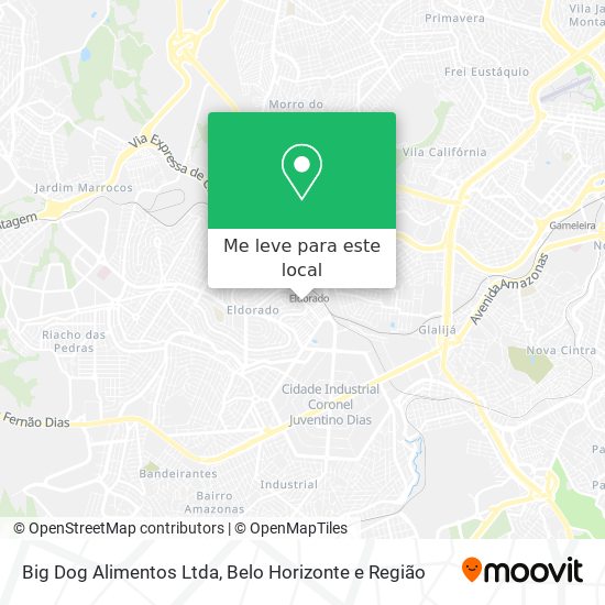 Big Dog Alimentos Ltda mapa
