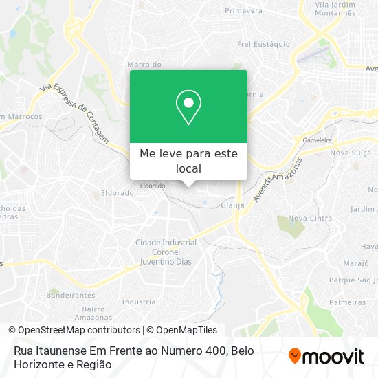 Rua Itaunense Em Frente ao Numero 400 mapa