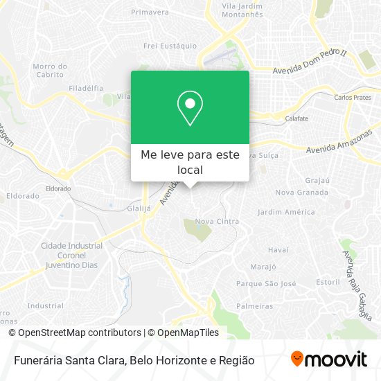 Funerária Santa Clara mapa