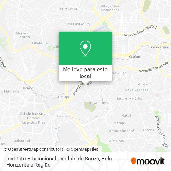 Instituto Educacional Candida de Souza mapa