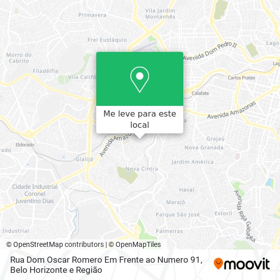 Rua Dom Oscar Romero Em Frente ao Numero 91 mapa