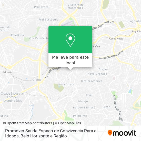 Promover Saude Espaco de Convivencia Para a Idosos mapa