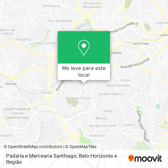 Padaria e Mercearia Santhiago mapa