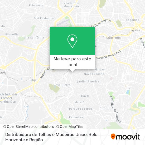 Distribuidora de Telhas e Madeiras Uniao mapa
