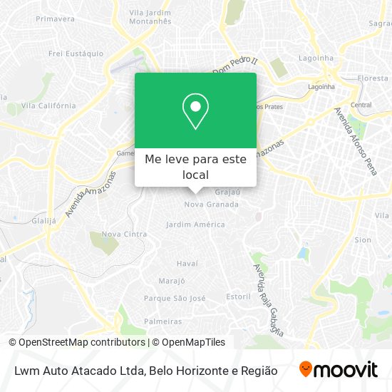 Lwm Auto Atacado Ltda mapa