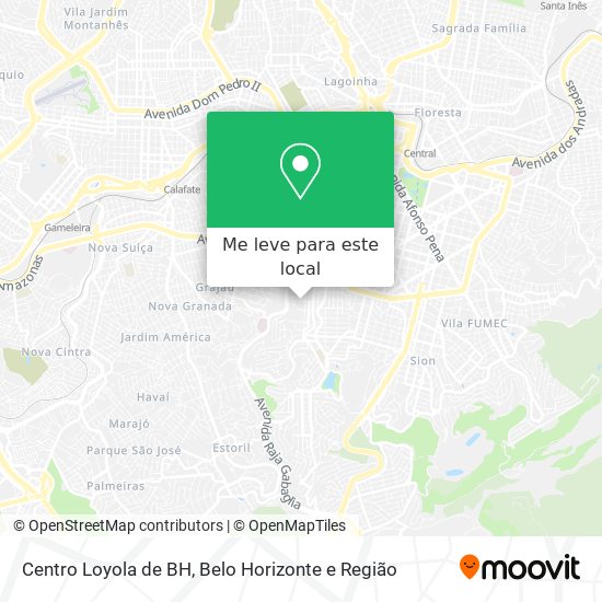 Centro Loyola de BH mapa