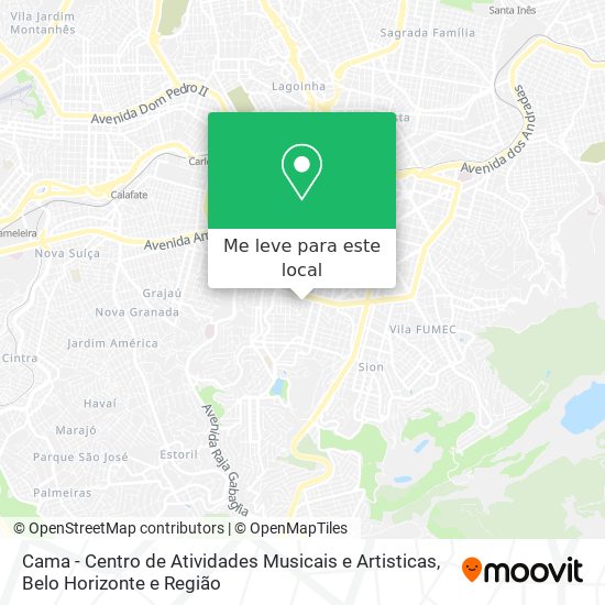 Cama - Centro de Atividades Musicais e Artisticas mapa