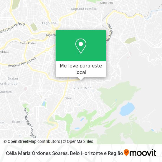 Célia Maria Ordones Soares mapa