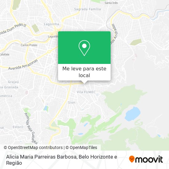 Alicia Maria Parreiras Barbosa mapa