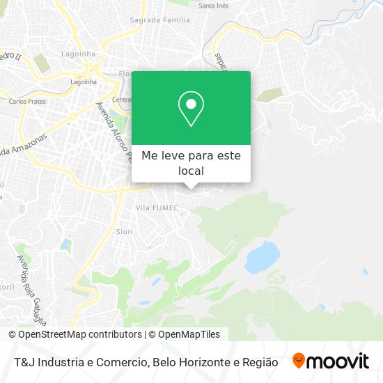 T&J Industria e Comercio mapa