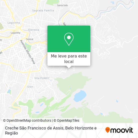 Creche São Francisco de Assis mapa