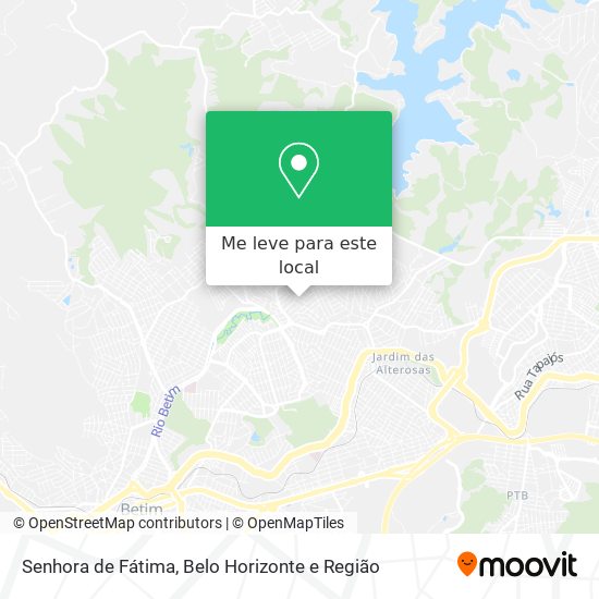 Senhora de Fátima mapa