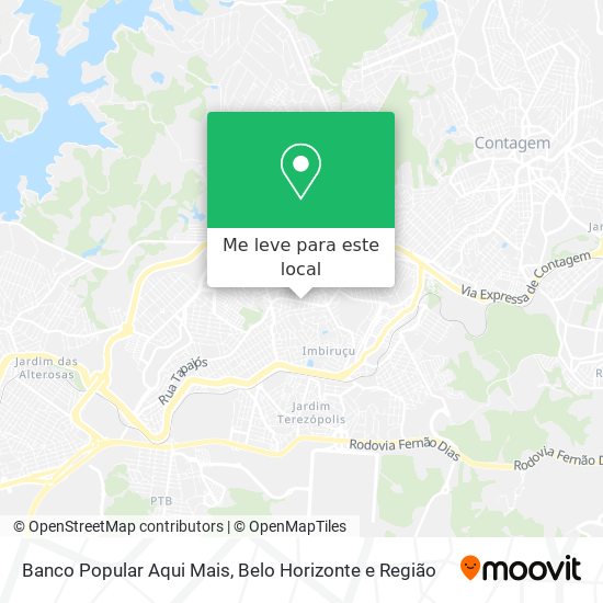 Banco Popular Aqui Mais mapa