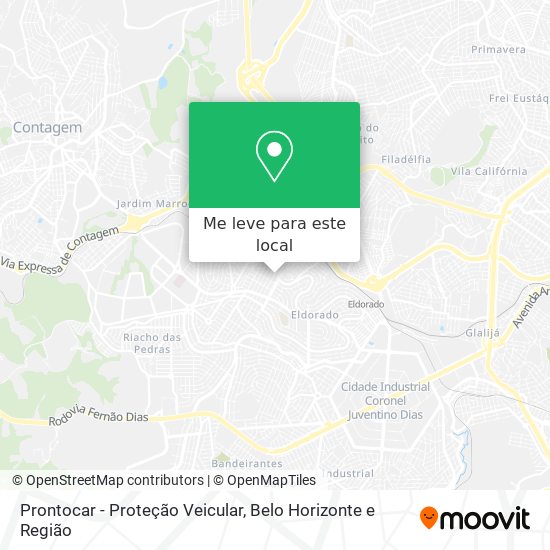 Prontocar - Proteção Veicular mapa
