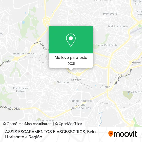 ASSIS ESCAPAMENTOS E ASCESSORIOS mapa