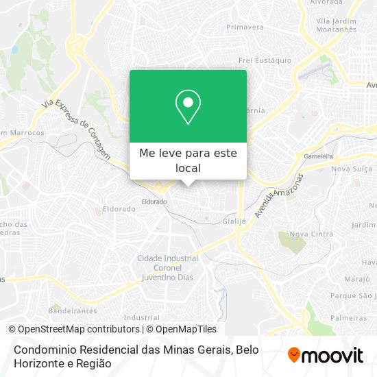 Condominio Residencial das Minas Gerais mapa