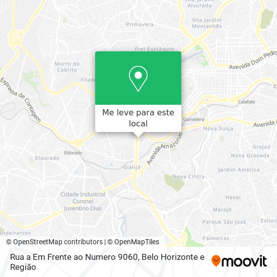 Rua a Em Frente ao Numero 9060 mapa
