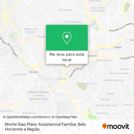 Monte Siao Plano Assistencial Familiar mapa