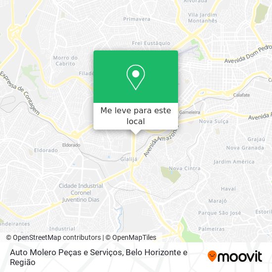 Auto Molero Peças e Serviços mapa