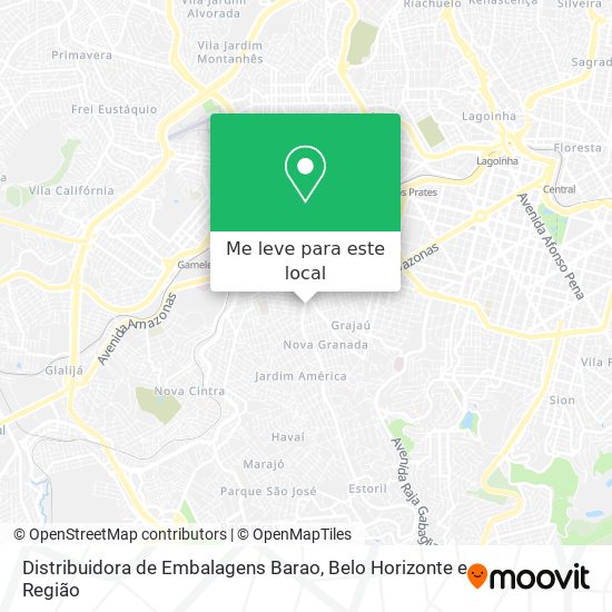 Distribuidora de Embalagens Barao mapa