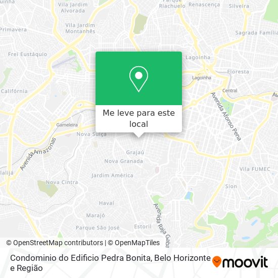Condominio do Edificio Pedra Bonita mapa