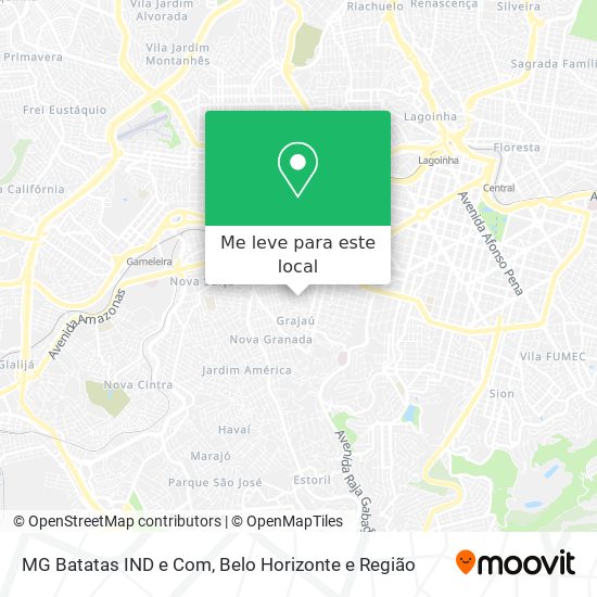 MG Batatas IND e Com mapa