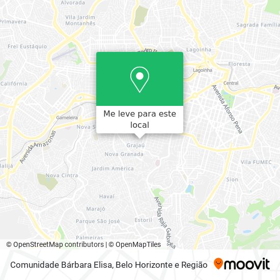 Comunidade Bárbara Elisa mapa