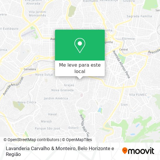 Lavanderia Carvalho & Monteiro mapa