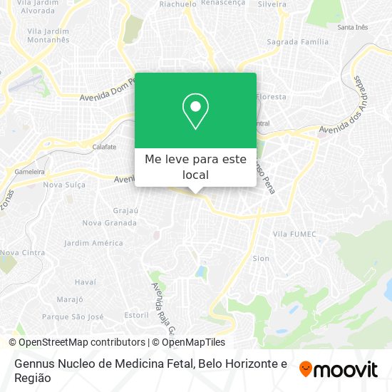 Gennus Nucleo de Medicina Fetal mapa