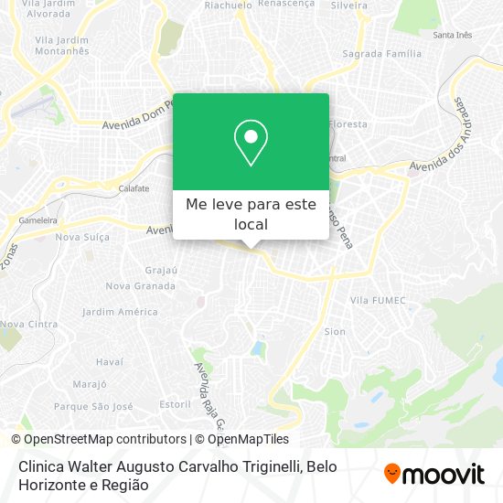 Clinica Walter Augusto Carvalho Triginelli mapa