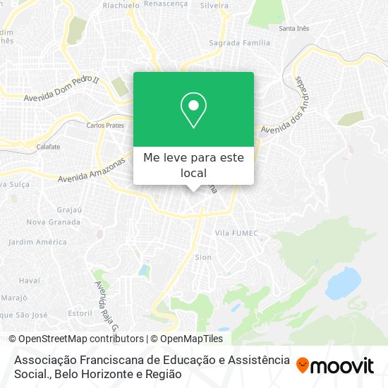 Associação Franciscana de Educação e Assistência Social. mapa