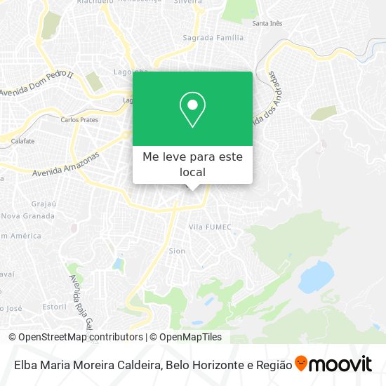 Elba Maria Moreira Caldeira mapa