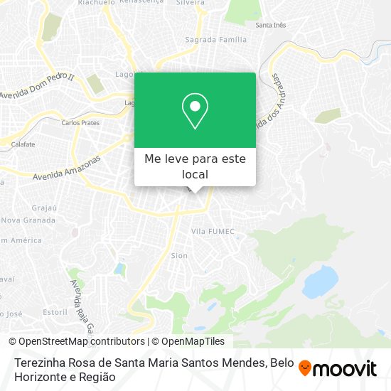 Terezinha Rosa de Santa Maria Santos Mendes mapa