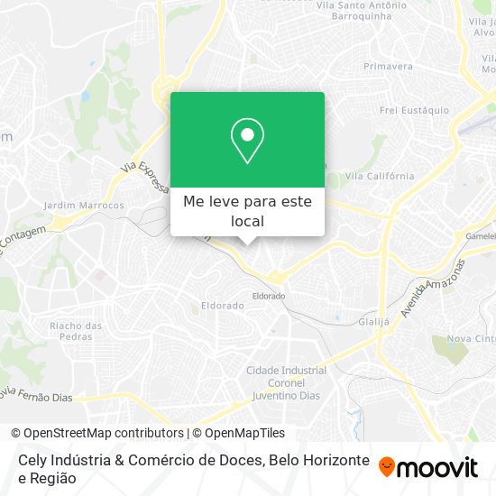 Cely Indústria & Comércio de Doces mapa