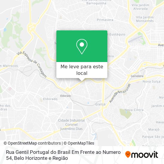 Rua Gentil Portugal do Brasil Em Frente ao Numero 54 mapa