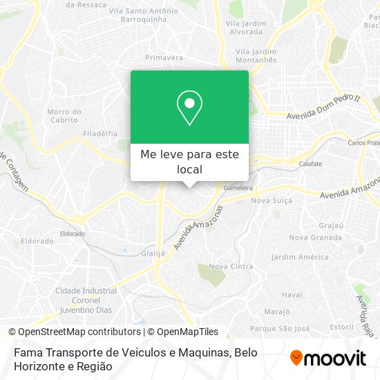 Fama Transporte de Veiculos e Maquinas mapa