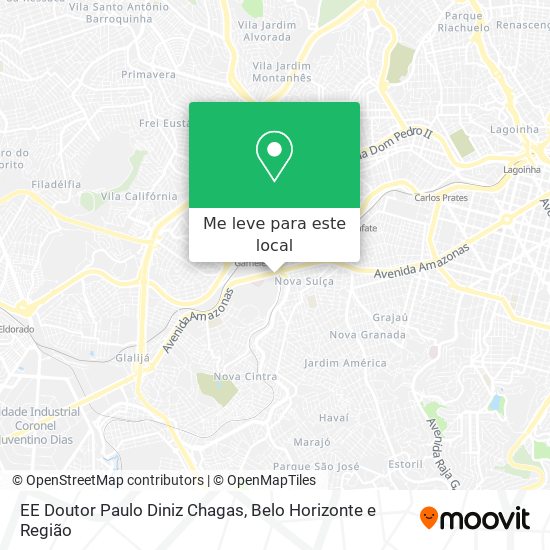 EE Doutor Paulo Diniz Chagas mapa