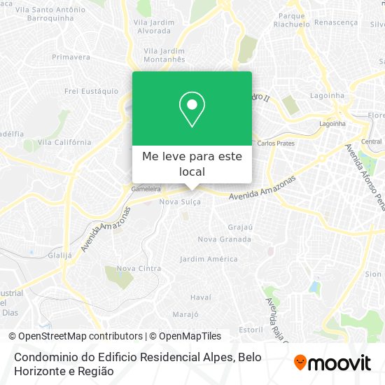 Condominio do Edificio Residencial Alpes mapa