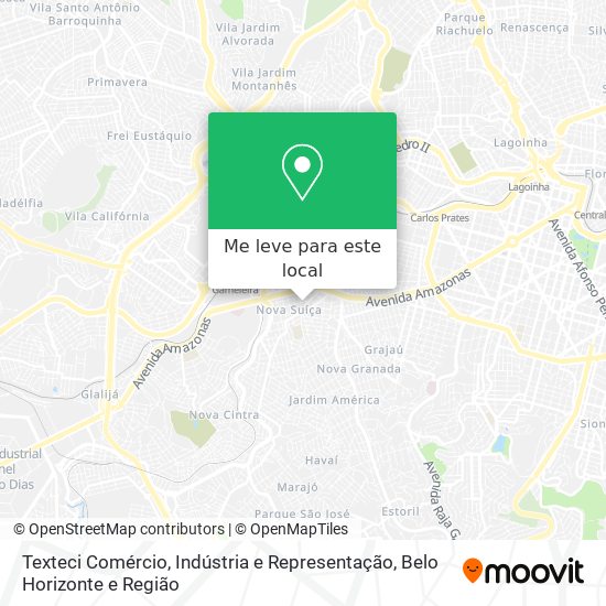 Texteci Comércio, Indústria e Representação mapa