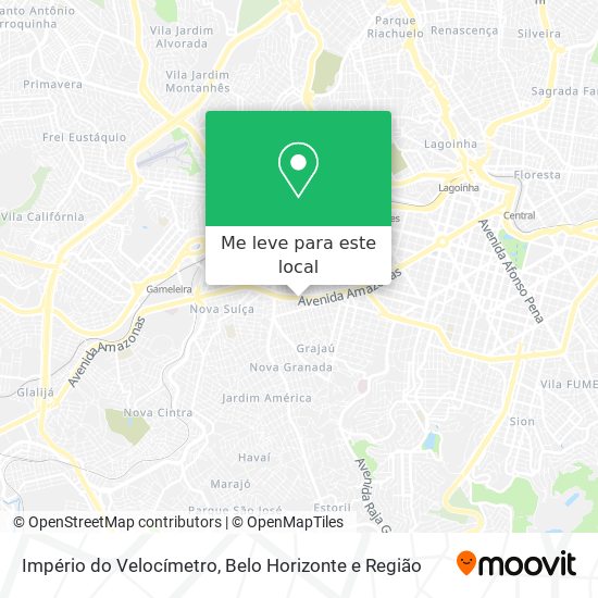 Império do Velocímetro mapa