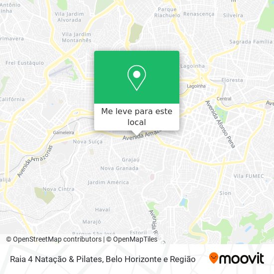 Raia 4 Natação & Pilates mapa