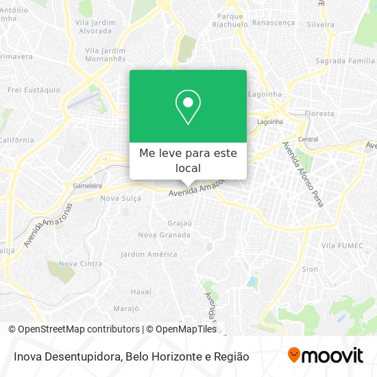 Inova Desentupidora mapa